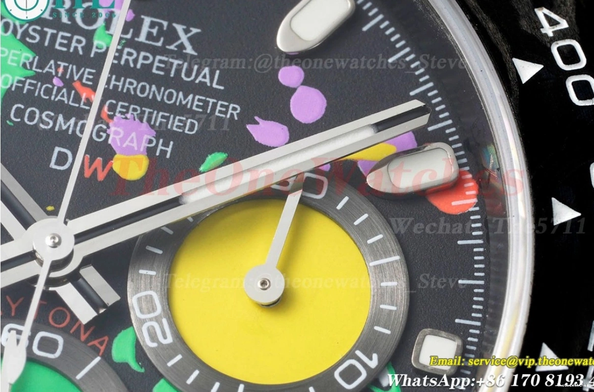 Daytona QF Dial DIW NY Graffiti Carbon SA4130 Colorful 40mm 0416